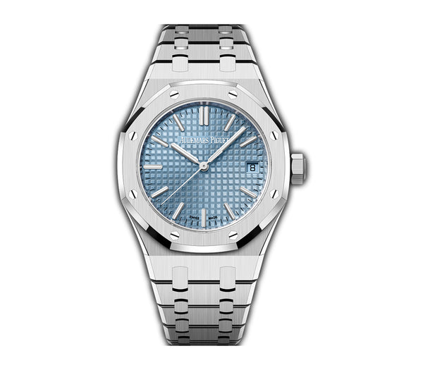 37mm Stainless Steel Light Ice Blue  Dial Automatic