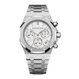 41mm Chronograph Steel Silver Dial