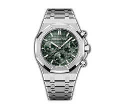 41mm Chronograph Steel Green Dial