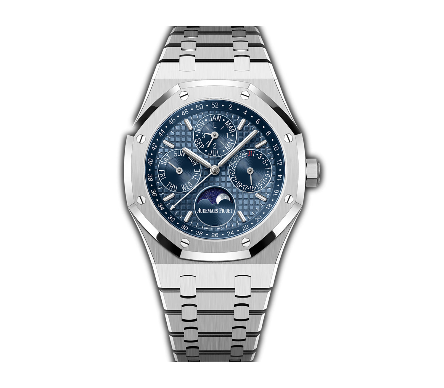 Audemars piguet royal oak sale perpetual calendar blue dial