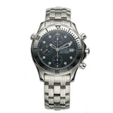 42mm Steel Chronograph Blue Dial