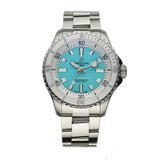 36mm Auto Turquoise Dial Steel Bracelet