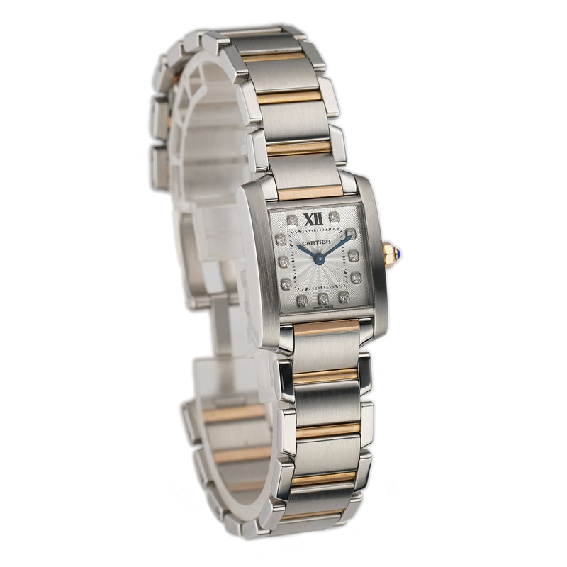 20mm Tank Franciase Ladies Steel and RG Diamond Dial 2015