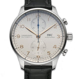 Portuguese Chronograph Stainless Steel 41mm Silver Plated Dial
