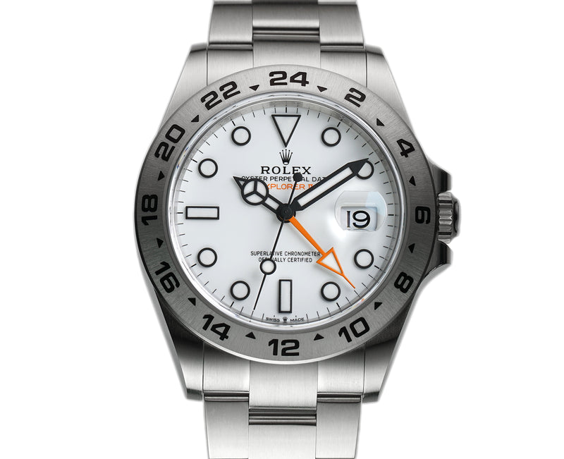 42mm Polar White Dial Orange Hand Caliber 3285