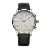 Portuguese Chronograph Stainless Steel 41mm Silver Plated Dial