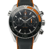 46mm Planet Ocean 600M Chrono Steel Black Dial 2019
