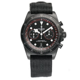 43mm Black Carbon FXD Chrono Black Dial