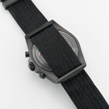 43mm Black Carbon FXD Chrono Black Dial