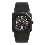 41mm BR-03 Black Matte Ceramic Black Skeleton Dial