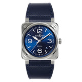 41mm BR-03 Stainless Steel Blue Dial Blue Strap