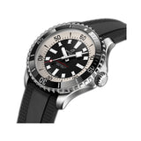 42mm Automatic Black Dial Rubber Strap