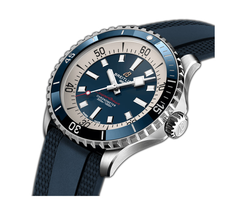 42mm Automatic Blue Dial Rubber Strap