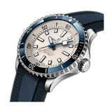 42mm Automatic Steel Cream Dial Rubber Strap