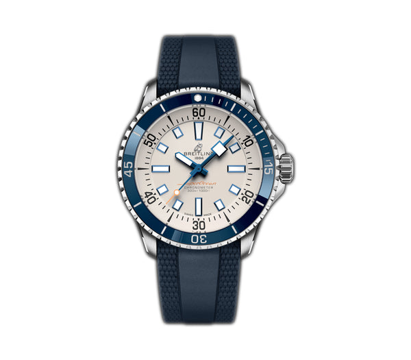 Breitling Superocean 42mm Automatic Cream Dial Rubber