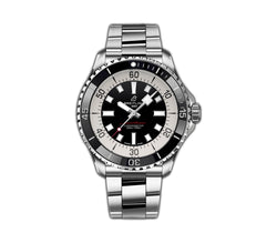 44mm Automatic Black Dial Stainless Steel Bracelet