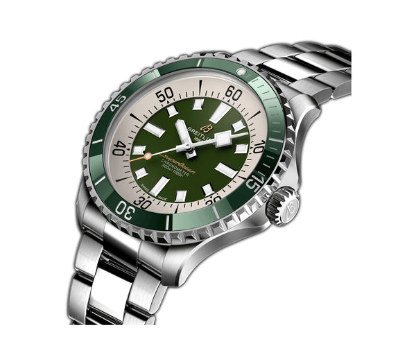 44mm Automatic Green Dial Stainless Steel Bracelet