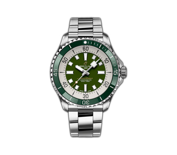 44mm Automatic Green Dial Stainless Steel Bracelet