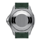 44mm Automatic Steel Green Dial Green Rubber Strap