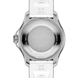 36mm Automatic Stainless Steel White Dial Rubber Strap