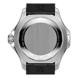 46mm Automatic Steel Black Dial on Rubber Strap