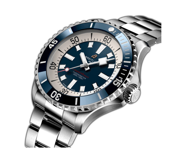 46mm Automatic Blue Dial on Stainless Steel Bracelet