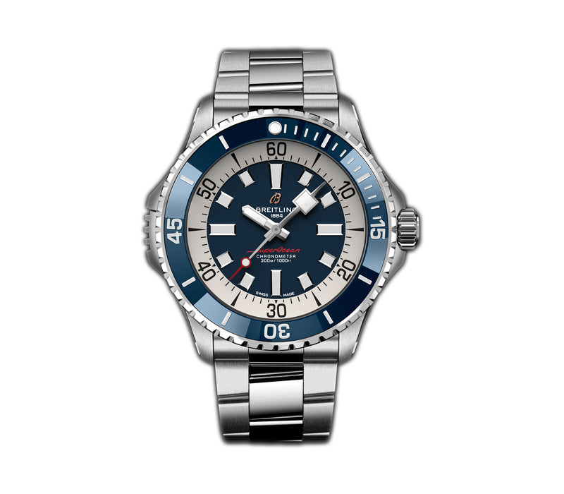 46mm Automatic Blue Dial on Stainless Steel Bracelet