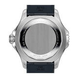 46mm Automatic Steel Blue Dial on Rubber Strap