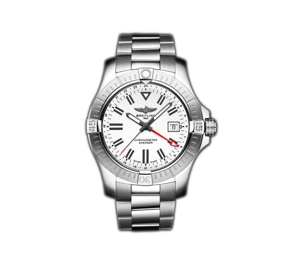 43mm Automatic GMT White Dial Stainless Steel Bracelet