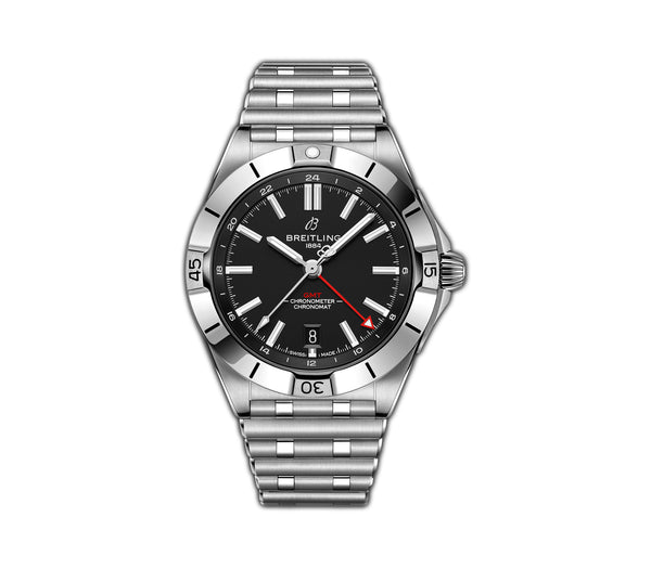 40mm Automatic GMT Black Dial Stainless Steel Bracelet