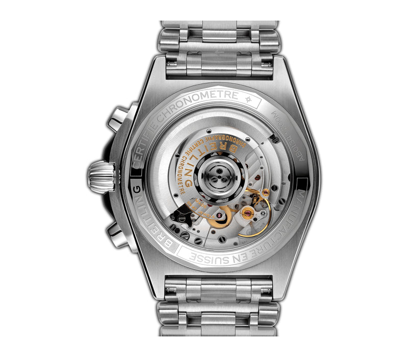 42mm B01 Silver Dial Chronograph Stainless Steel Bracelet