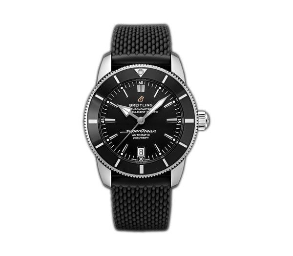 Superocean Heritage B20 Automatic 42 Stainless Steel Black on strap