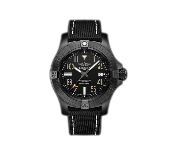 45mm Seawolf Night Mission Black Dial on Tang