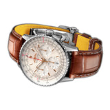 41mm B01 Chronograph Stainless Steel Silver Dial