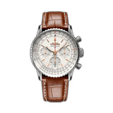 41mm B01 Chronograph Stainless Steel Silver Dial
