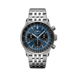 41mm B01 Chronograph Stainless Steel Blue Dial on Bracelet