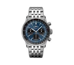 41mm B01 Chronograph Stainless Steel Blue Dial on Bracelet