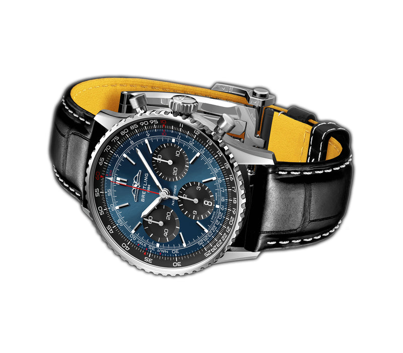 41mm B01 Chronograph Stainless Steel Blue Dial