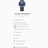 42mm Chronograph Steel on Strap Blue Dial 2020