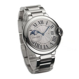 36mm Moonphase Steel Silver Dial Auto 2018