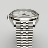 36mm Steel White Roman Dial 18k Fluted Bezel Jubilee 2023
