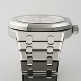 39mm Dual Time Power Reserve Steel Silver Dial 2017