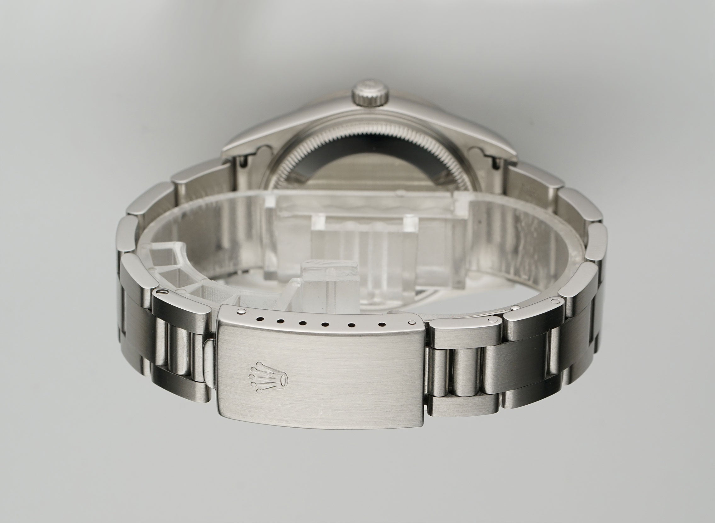 Rela＊pono様オーダー Rolex OP 34mm Vintage Date Steel Engine Turned Bezel White Dial