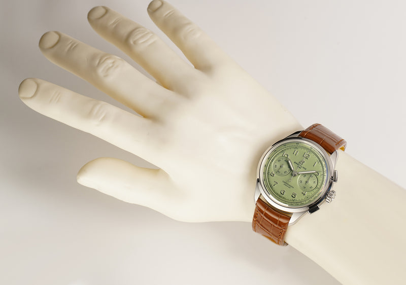 40mm Premier B09 Chronograph Pistachio Green Dial