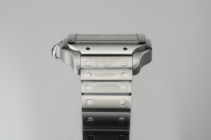 40mm Large Steel Dual Time Anthracite Grey Dial