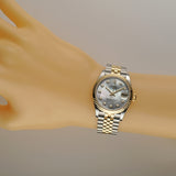 31mm Steel and 18k YG MOP Mother of Pearl Diamond Dial Jubilee