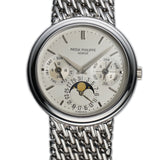 36mm Vintage Perpetual Calendar 18k WG Second Series 1990