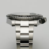 40mm Black Ceramic Bezel Black Dial RubberB