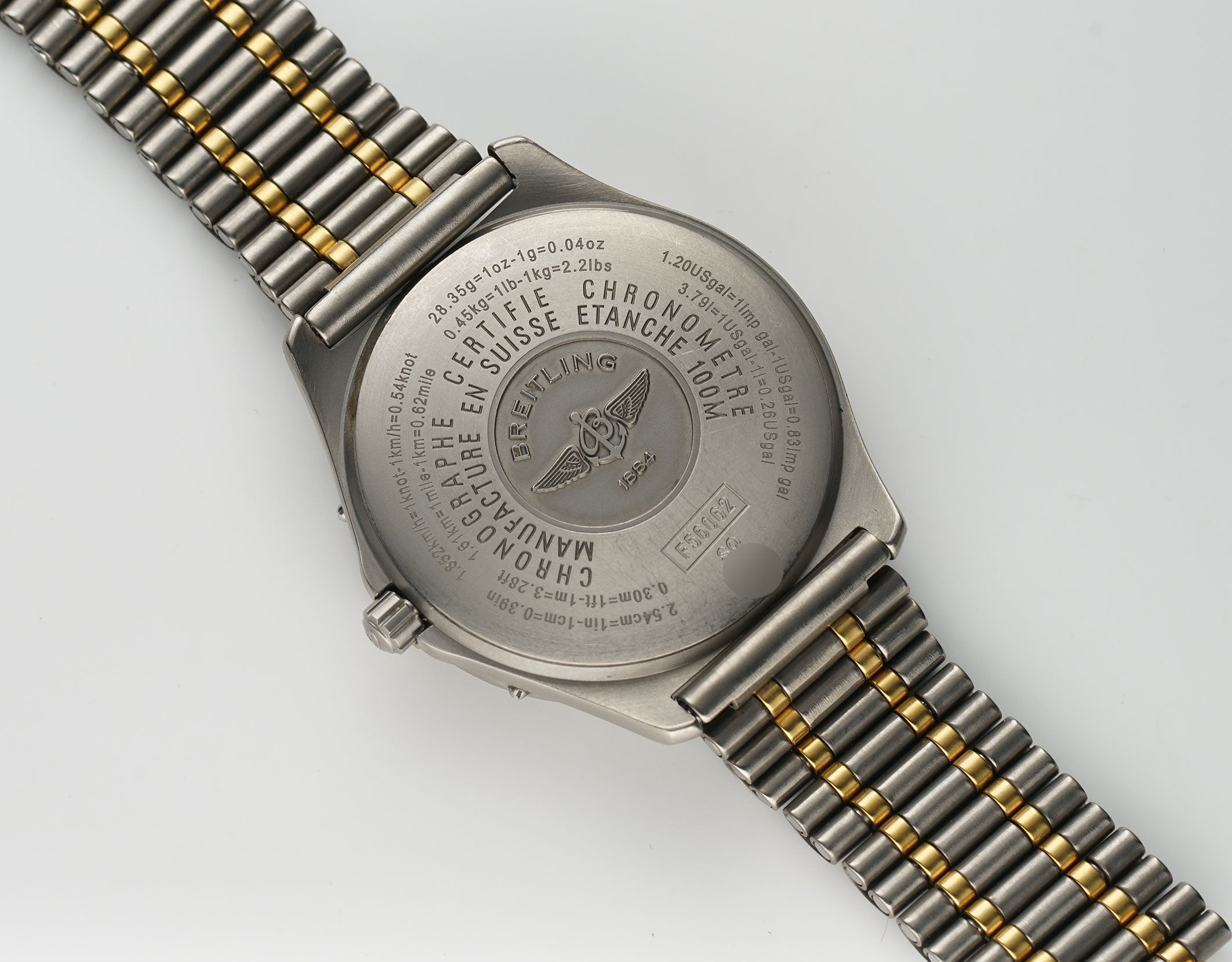 40mm Vintage Aerospace Titanium and 18k YG Blue Dial