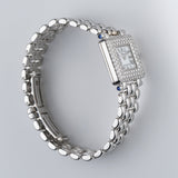 28mm Ladies Classic Square 18k WG Factory Diamonds